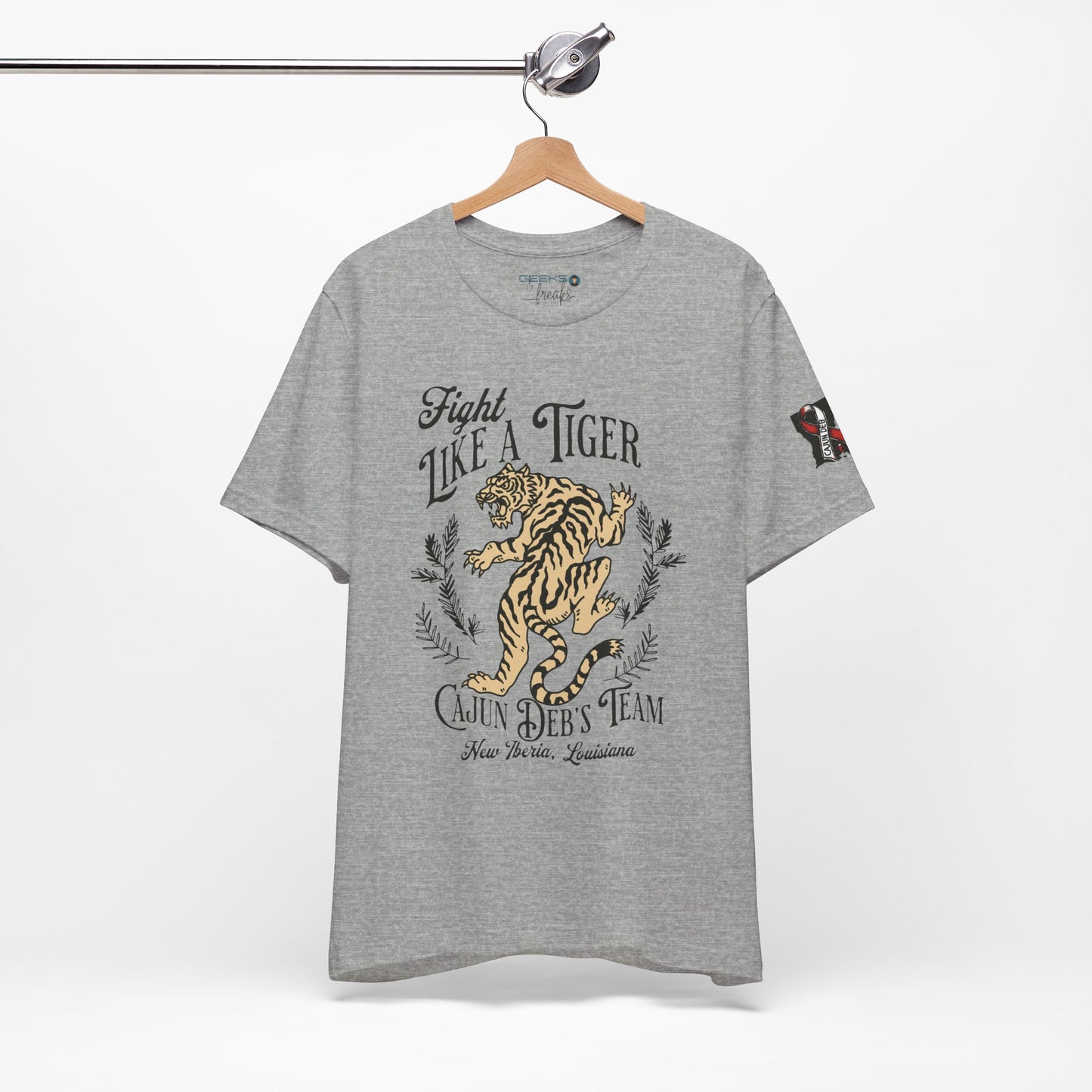 CAJUN DEB Fight Like a Tiger Tough Cancer MDS Awareness Tee, Unisex Support Tee, Gift for Cancer Fighters, Motivational T-Shirt Bella+Canva 3001