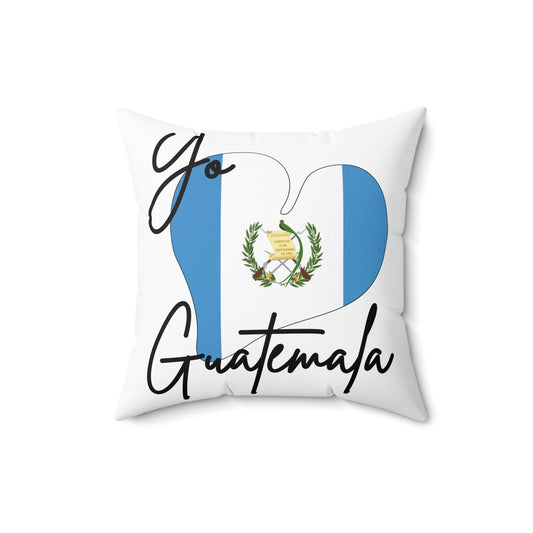 Love Mi Patria Pillow | Hispanic Heritage Month Decor Gift Polyester Square Pillow Guatemala