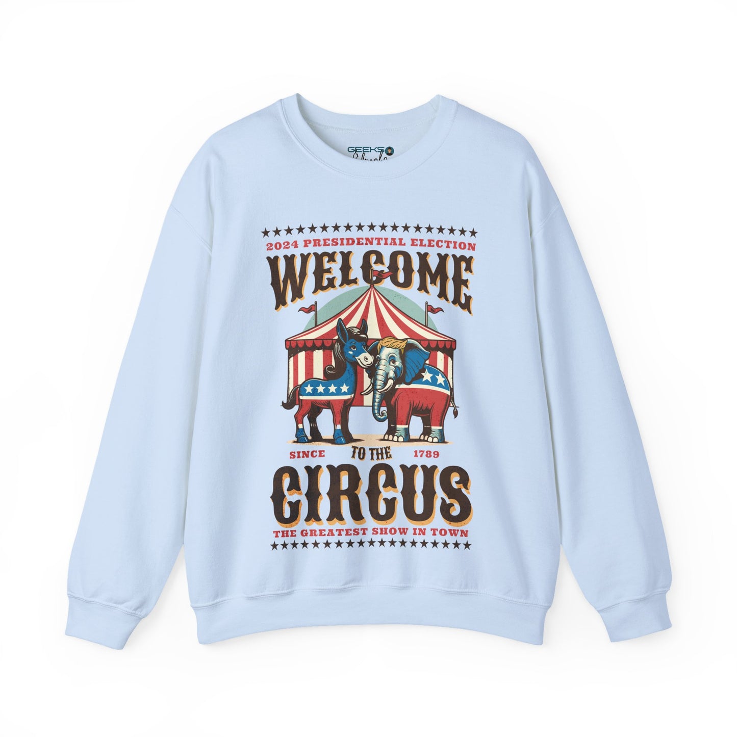 Political Election Circus 2024 - Gildan 18000 Unisex Crewneck sweatshirt