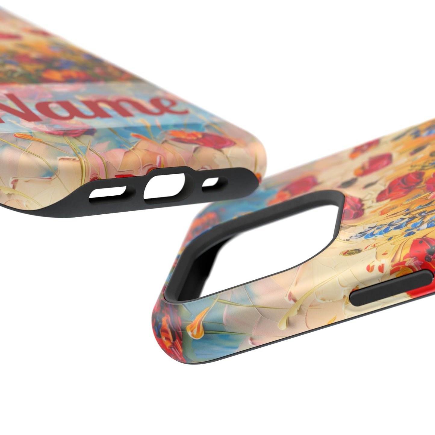 August Birth Flower Phone Case • Red Poppies Poppy iPhone Cover • Colorful Floral MagSafe Gift