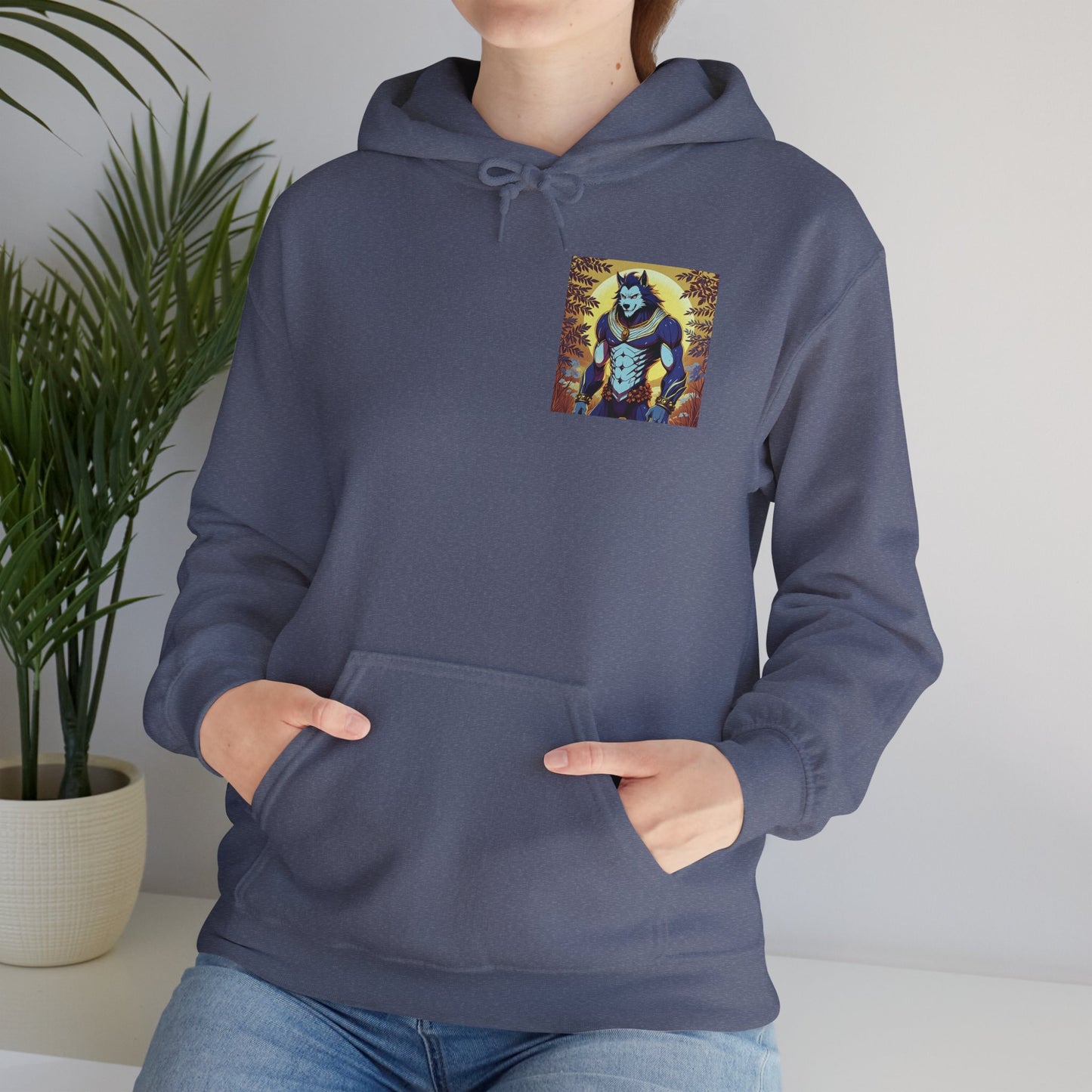 Anime Hoodie Werewolf Halloween Unisex Heavy Blend⢠Hooded Sweatshirt Gildan 18500