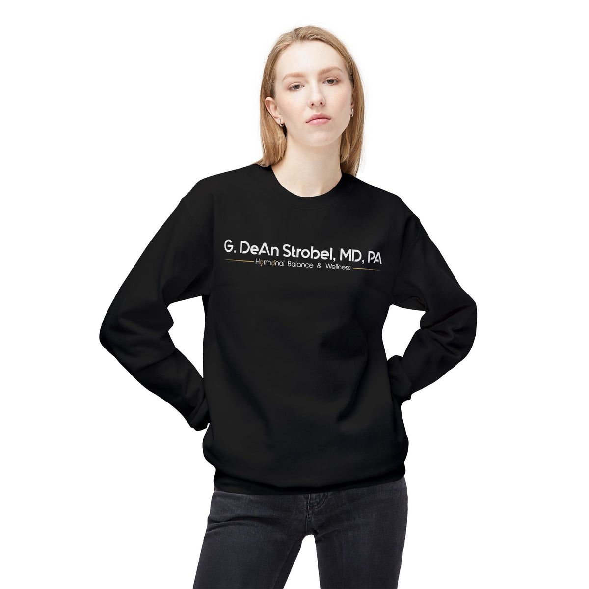 Custom sweatshirt for the office of G. DeAn Strobel, MD, PA