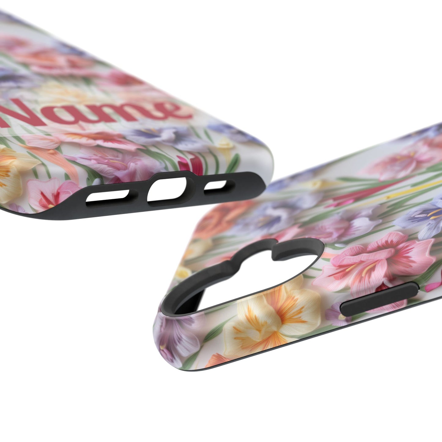 August Birth Flower Phone Case • 3D Gladiolus iPhone Cover • Pastel Floral MagSafe Gift