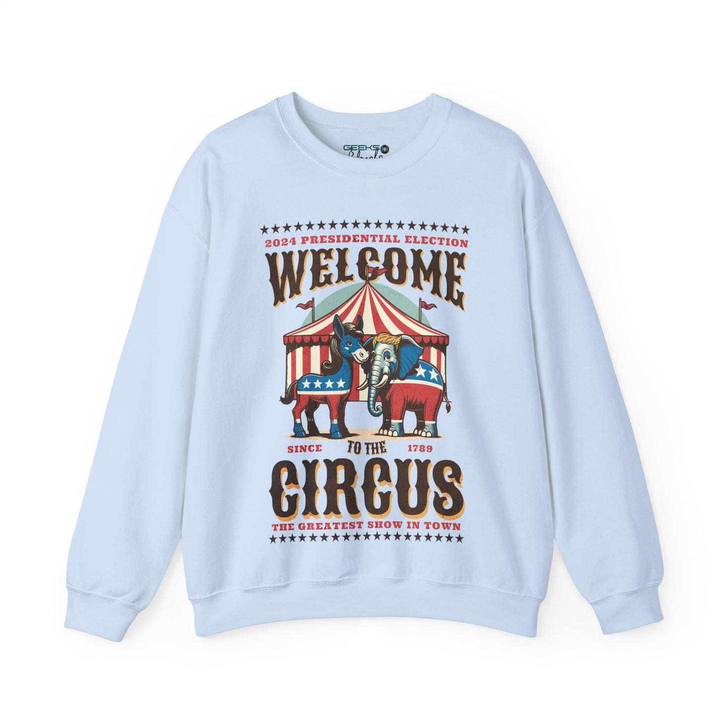 Political Election Circus 2024 - Gildan 18000 Unisex Crewneck sweatshirt