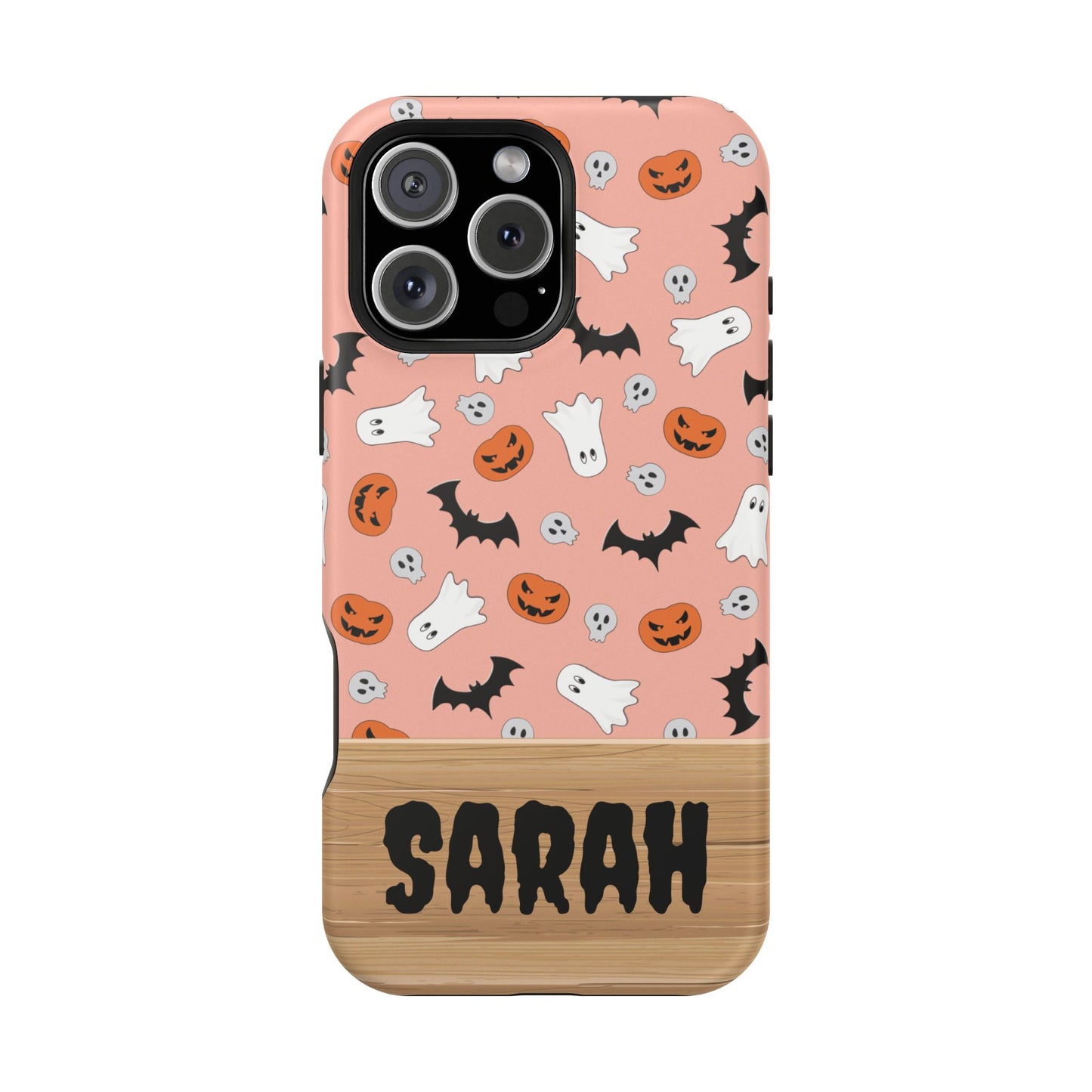 Custom, Personalized Halloween Magnetic Tough Cases for iPhone -ghost bat pumpkin