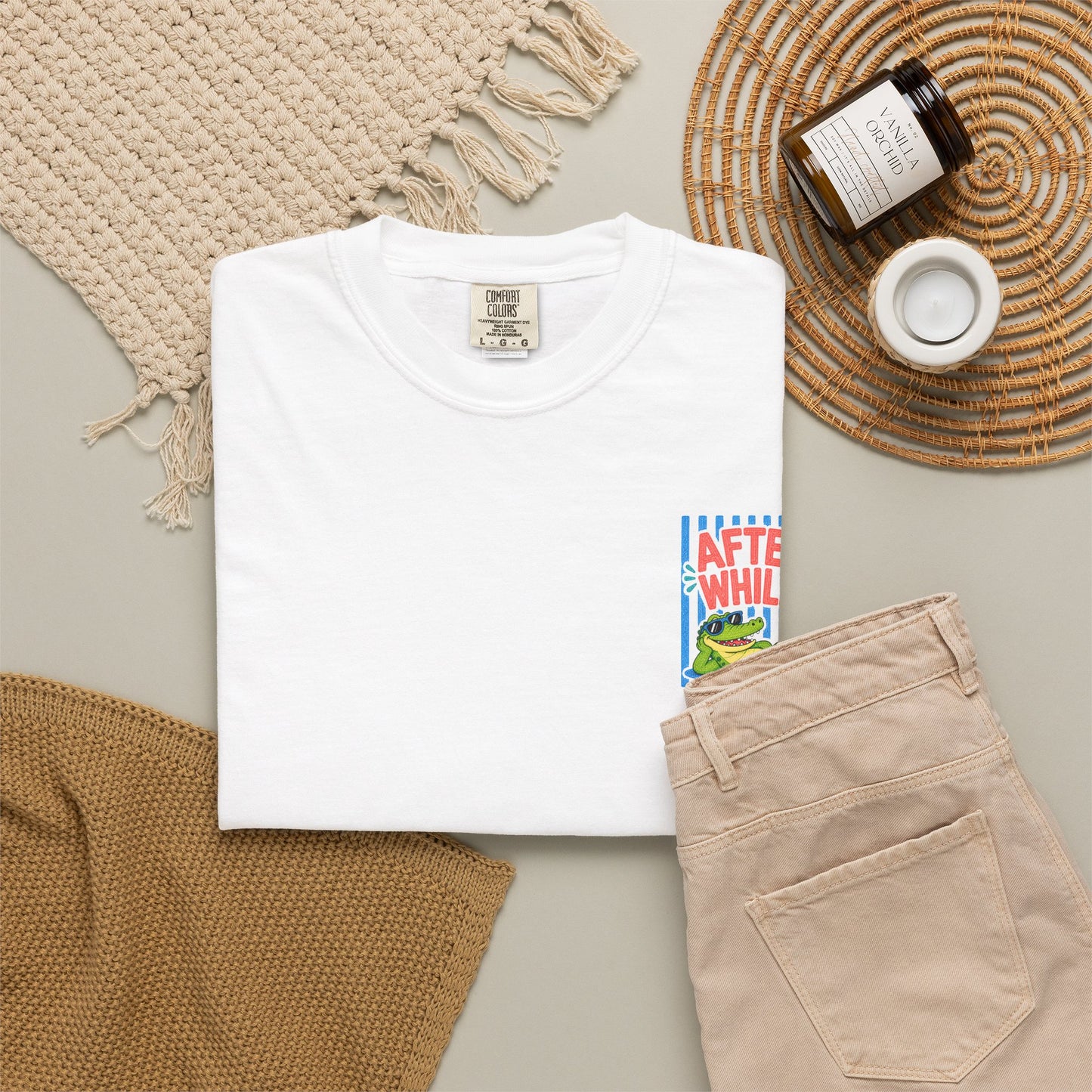 After While Crocodile T-Shirt | Comfort Colors 1717 | Funny Southern Alligator Tee | Cajun Deb Collection