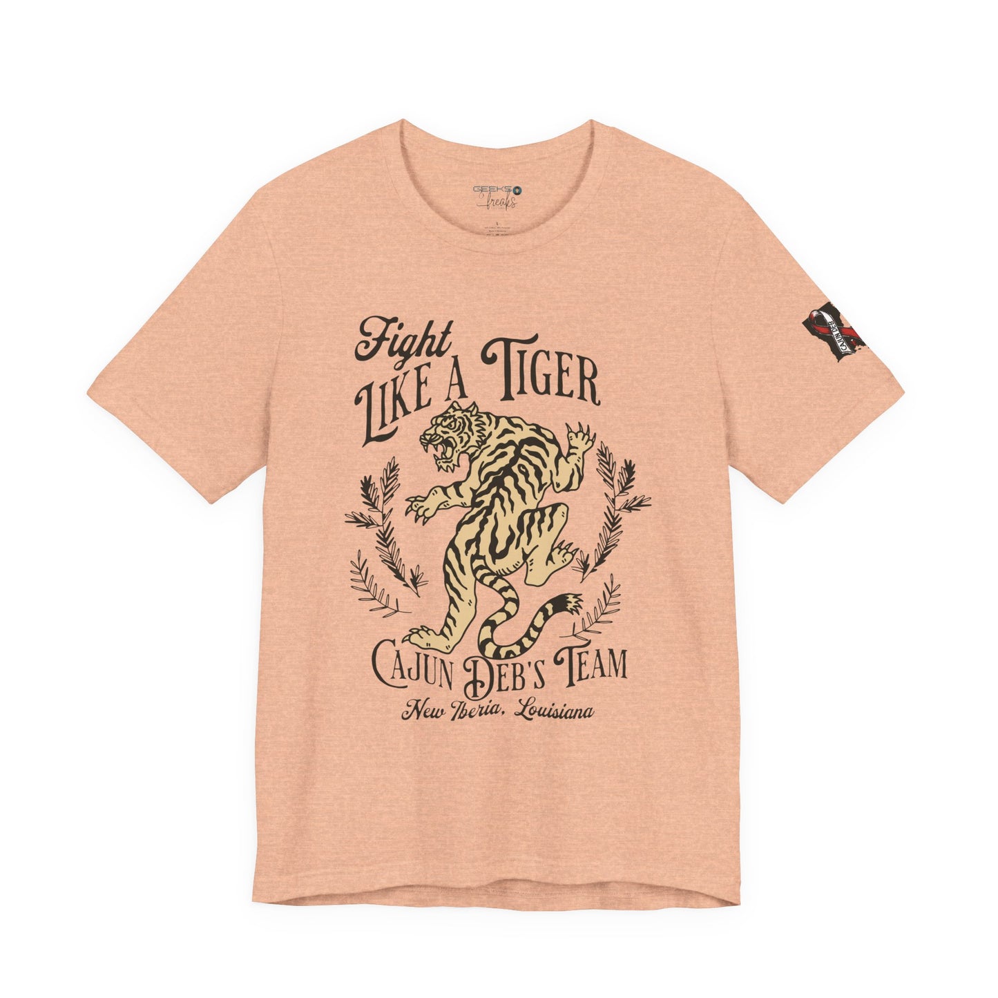 CAJUN DEB Fight Like a Tiger Tough Cancer MDS Awareness Tee, Unisex Support Tee, Gift for Cancer Fighters, Motivational T-Shirt Bella+Canva 3001