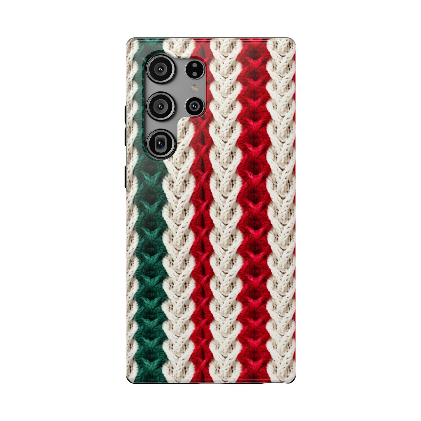 Vintage Christmas Crocheted Afghan Phone Case - Christmas Phone Case Impact-Resistant Case