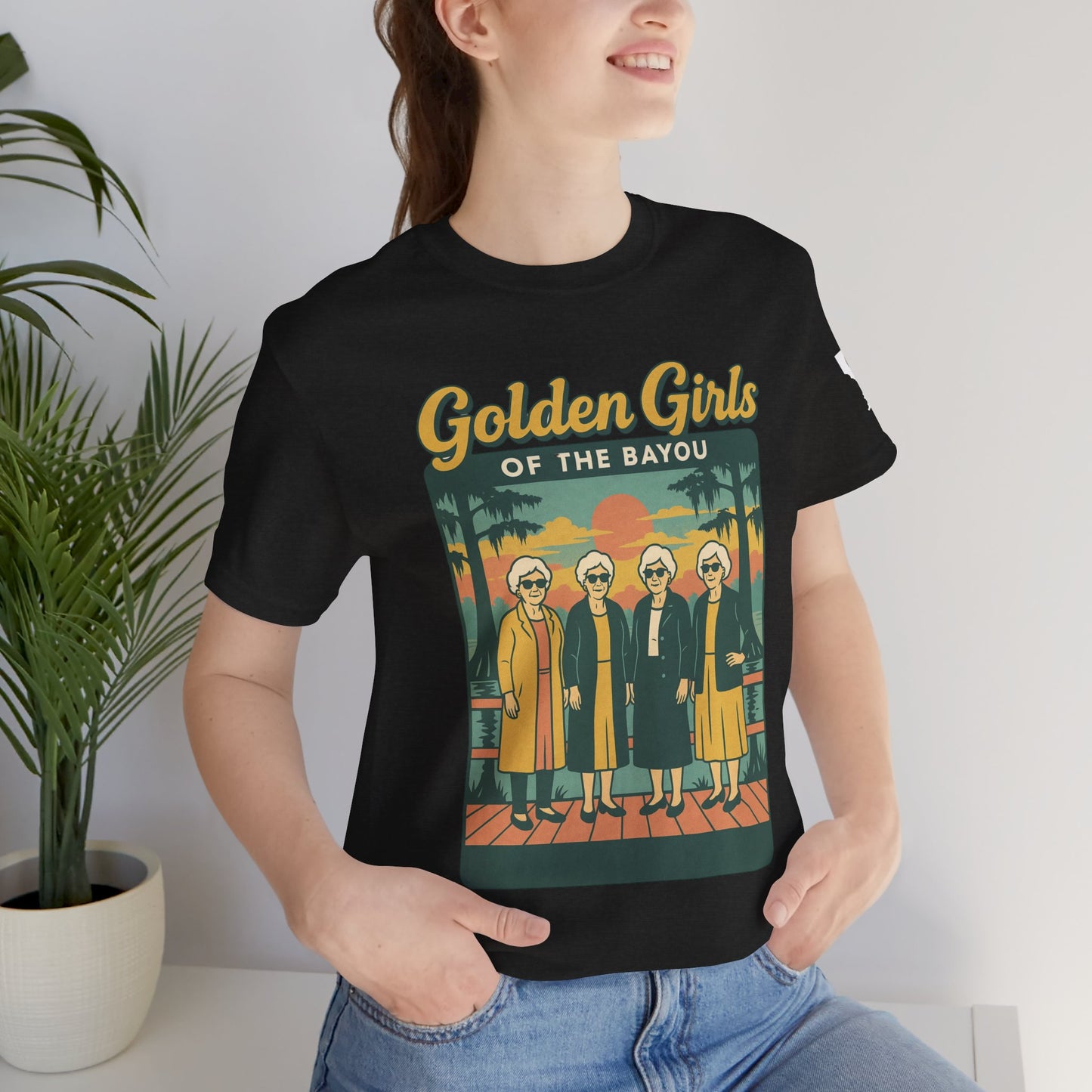 CAJUN DEB Golden Girls of the Bayou shirt Unisex Jersey Short Sleeve Tee Bella Canvas 3001 T-Shirt MDS Awareness