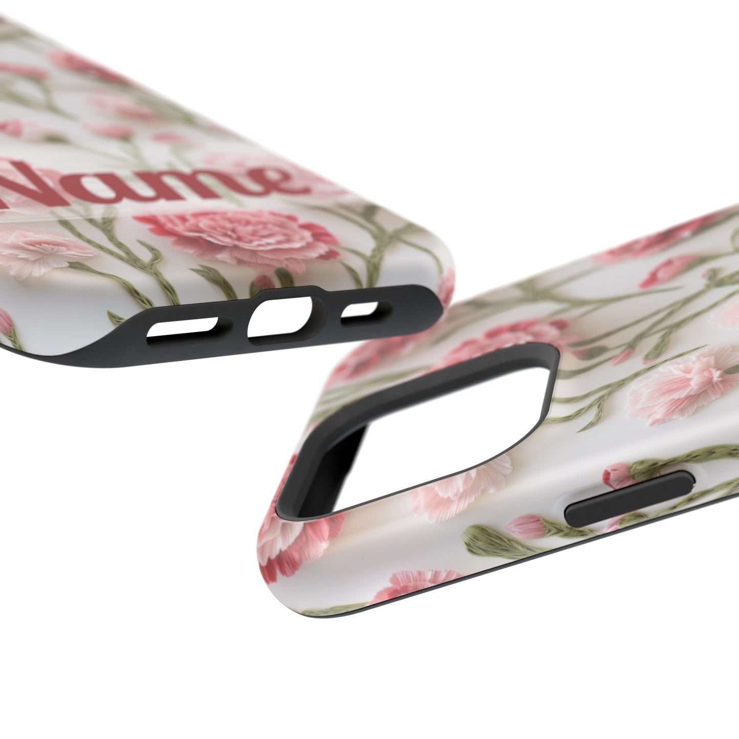 January Birth Flower Phone Case • Pink Carnation iPhone Cover • MagSafe Gift for Her