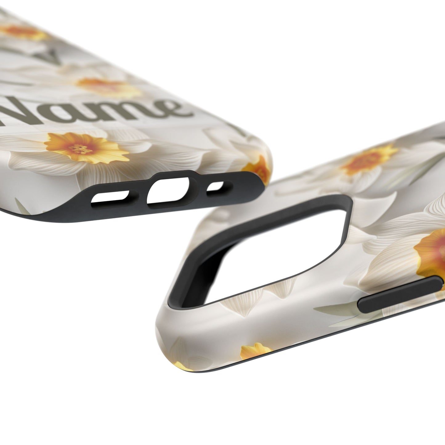 March Birth Flower Phone Case • 3D Daffodil iPhone Cover • Spring Floral MagSafe Gift