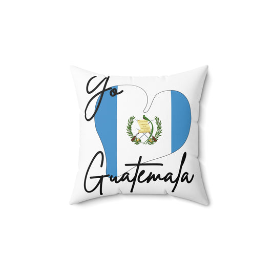 Love Mi Patria Pillow | Hispanic Heritage Month Decor Gift Polyester Square Pillow Guatemala