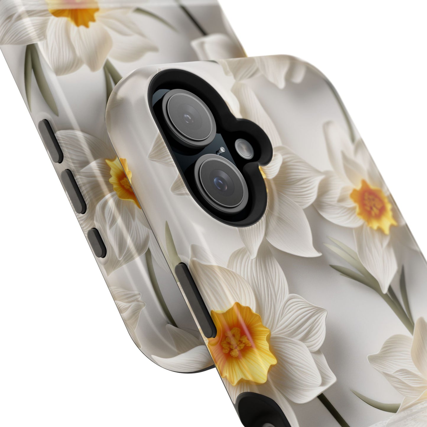 March Birth Flower Phone Case • 3D Daffodil iPhone Cover • Spring Floral MagSafe Gift