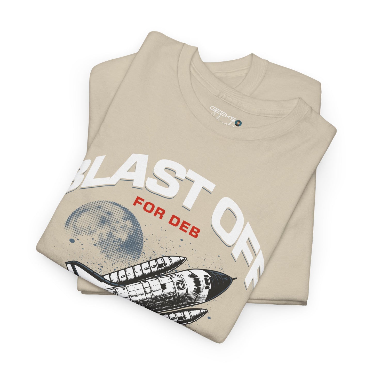 CAJUN DEB Blast Off Rocket GILDAN 5000 Unisex Heavy Cotton Tee, Trendy Graphic Tee