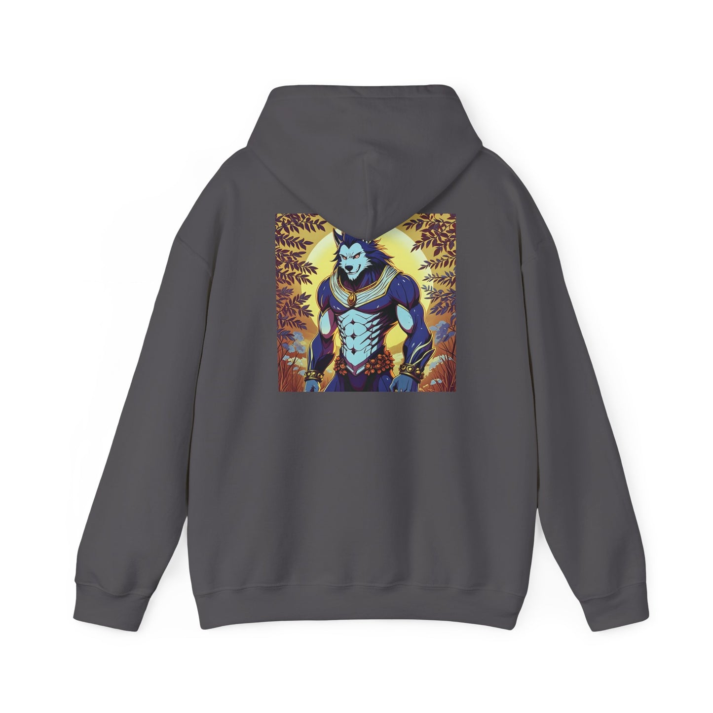 Anime Hoodie Werewolf Halloween Unisex Heavy Blend™ Hooded Sweatshirt Gildan 18500