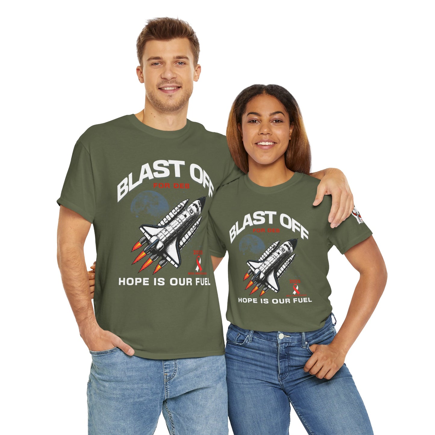 CAJUN DEB Blast Off Rocket GILDAN 5000 Unisex Heavy Cotton Tee, Trendy Graphic Tee