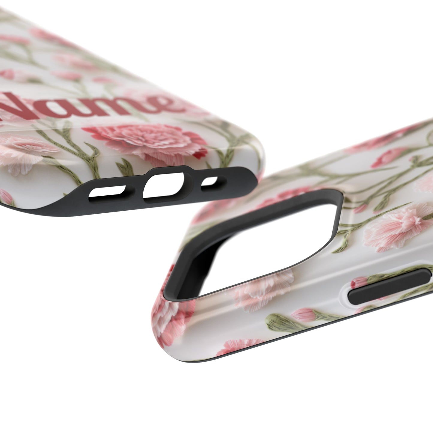 January Birth Flower Phone Case • Pink Carnation iPhone Cover • MagSafe Gift for Her