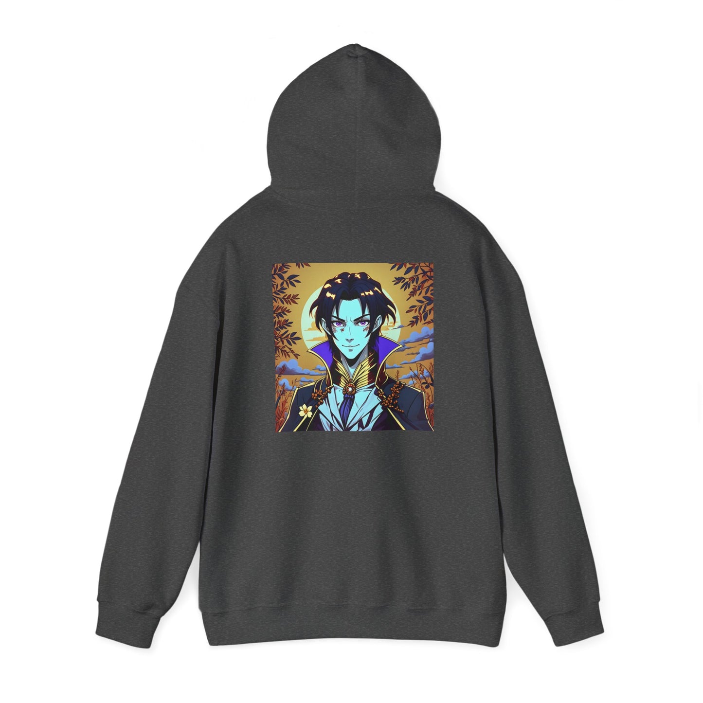 Anime Hoodie Vampire Halloween Unisex Heavy Blend™ Hooded Sweatshirt Gildan 18500