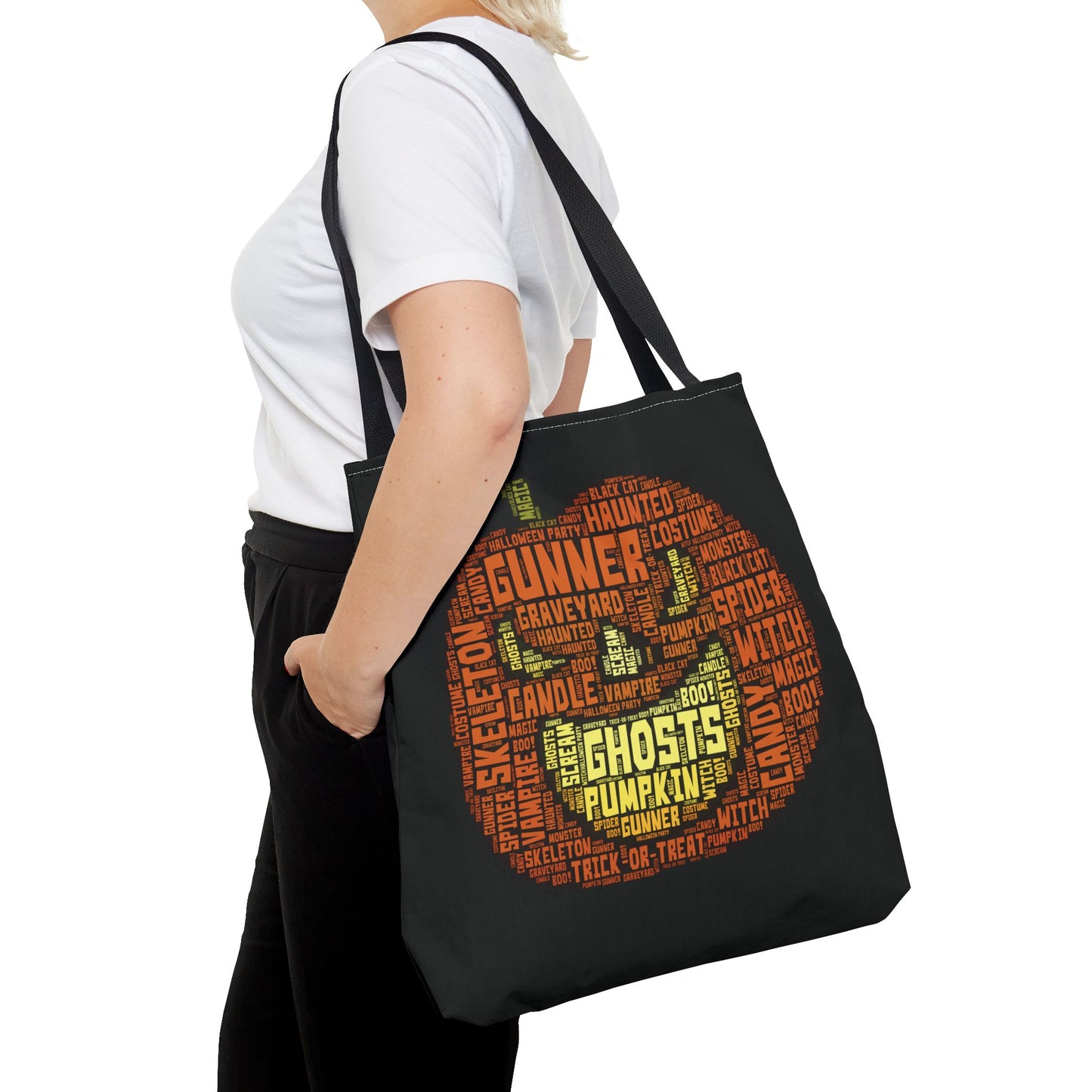 Personalized Trick-or-Treat Bag | Custom Halloween Bag with Child's Name | Personalized Pumpkin Candy Tote