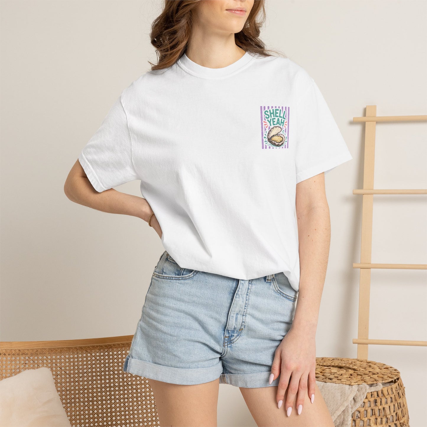 Shell Yeah Oyster Shirt | Comfort Colors 1717 | Funny Cajun Seafood Tee | Cajun Deb Collection