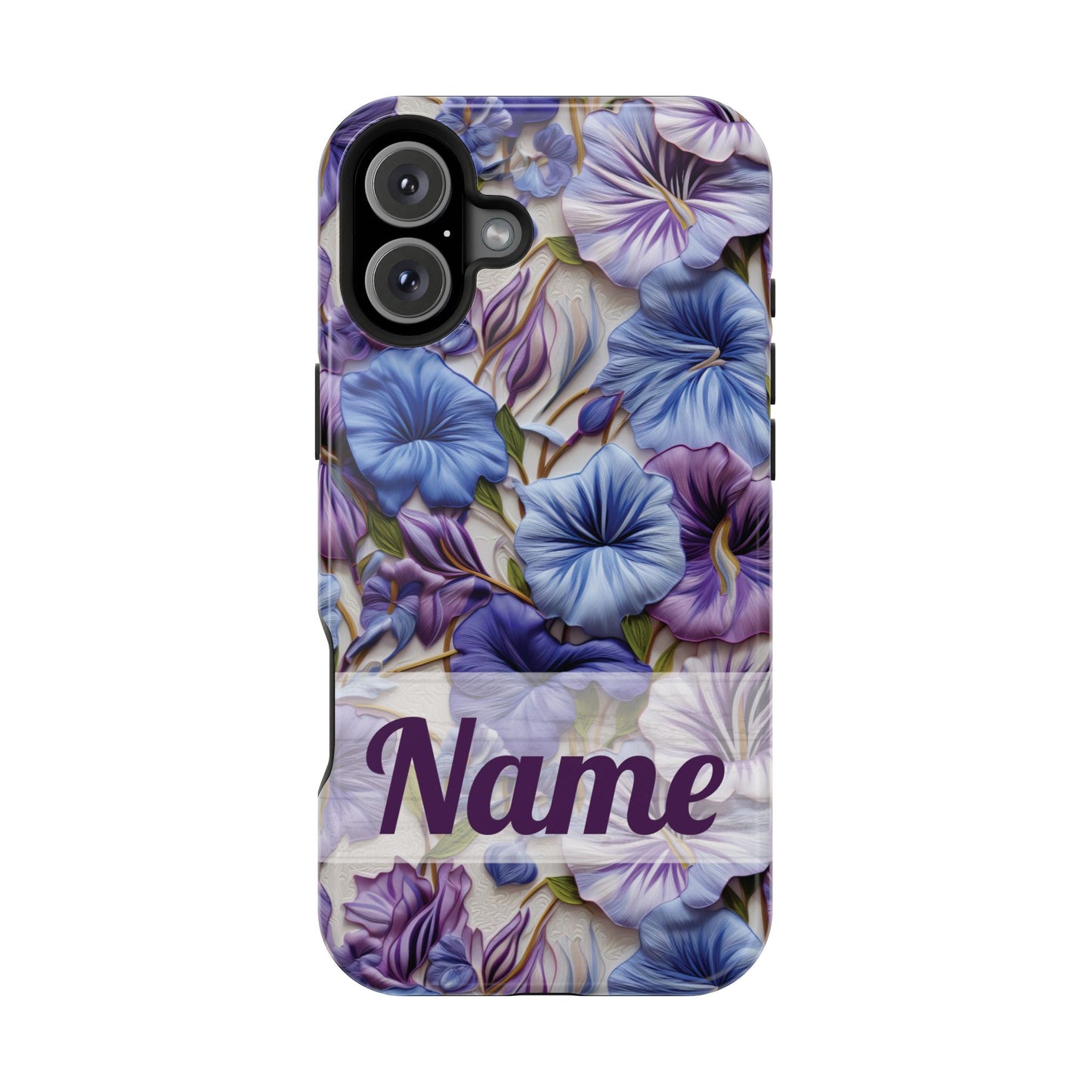 September Birth Flower Phone Case • Morning Glory iPhone Cover • Purple MagSafe Gift
