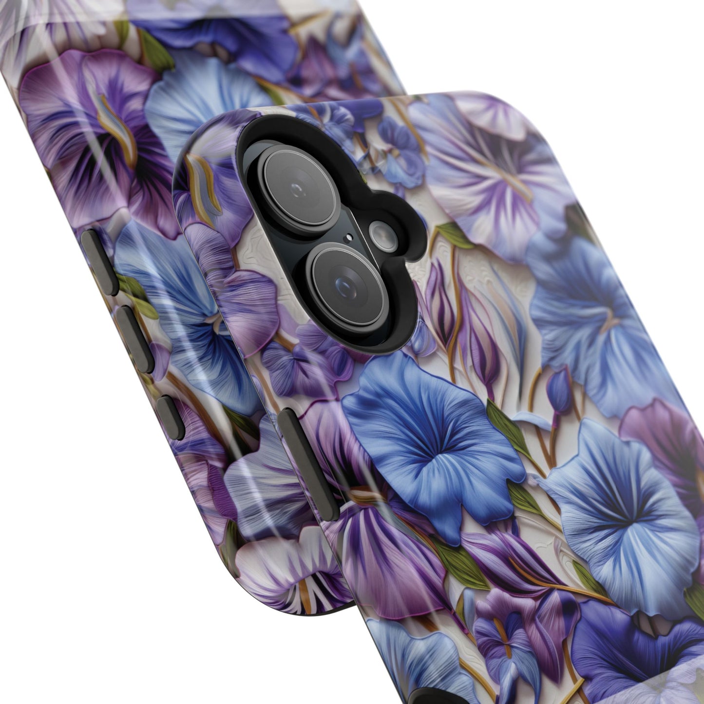 September Birth Flower Phone Case • Morning Glory iPhone Cover • Purple MagSafe Gift