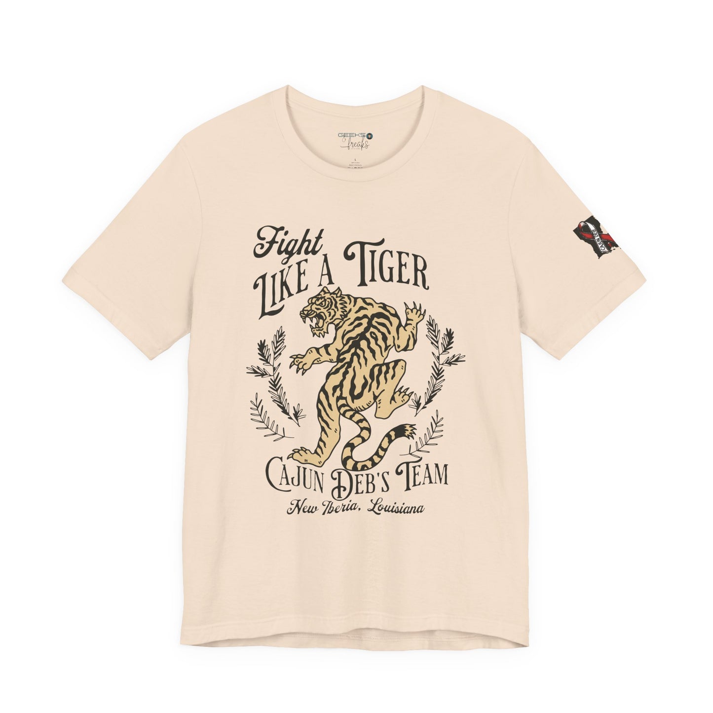 CAJUN DEB Fight Like a Tiger Tough Cancer MDS Awareness Tee, Unisex Support Tee, Gift for Cancer Fighters, Motivational T-Shirt Bella+Canva 3001