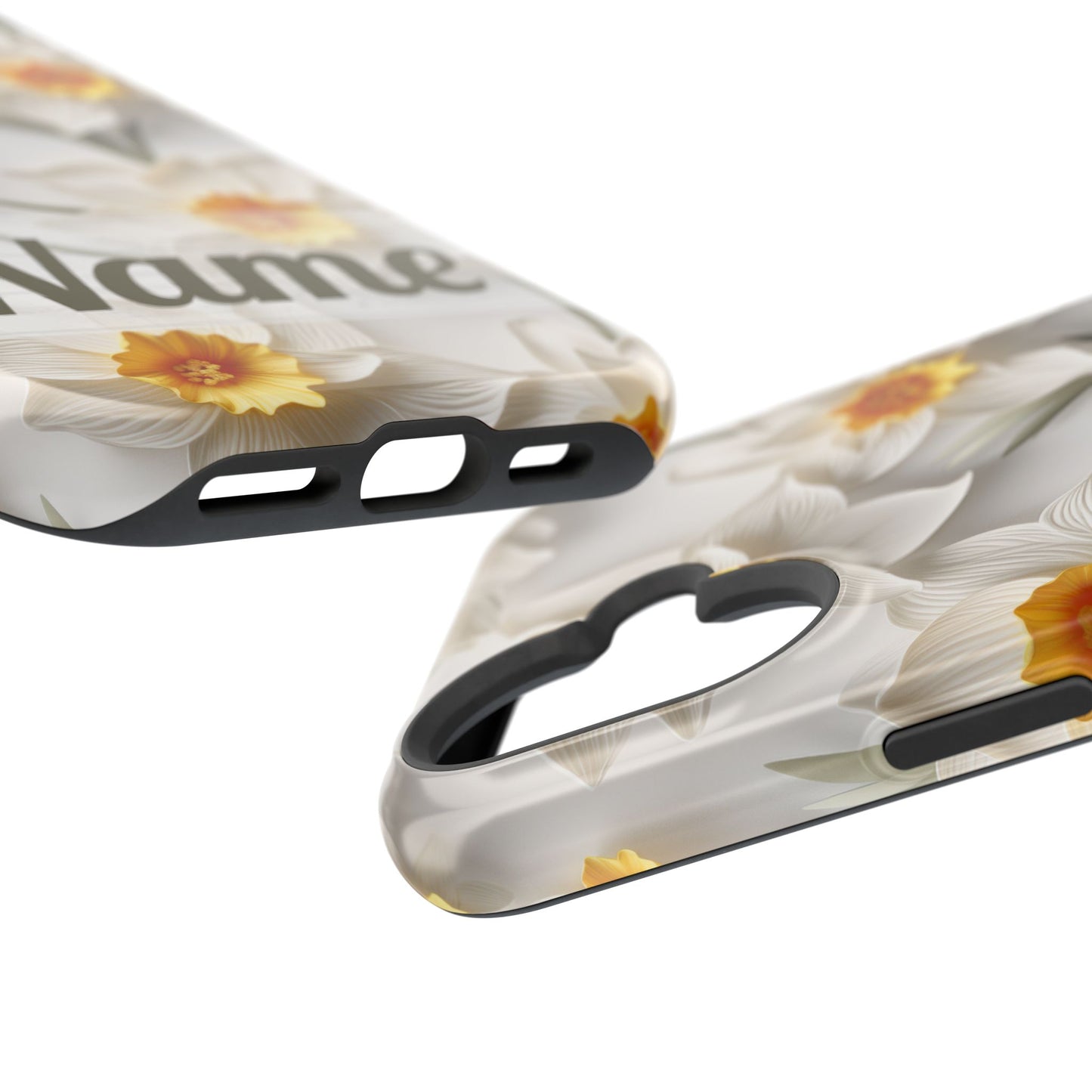 March Birth Flower Phone Case • 3D Daffodil iPhone Cover • Spring Floral MagSafe Gift