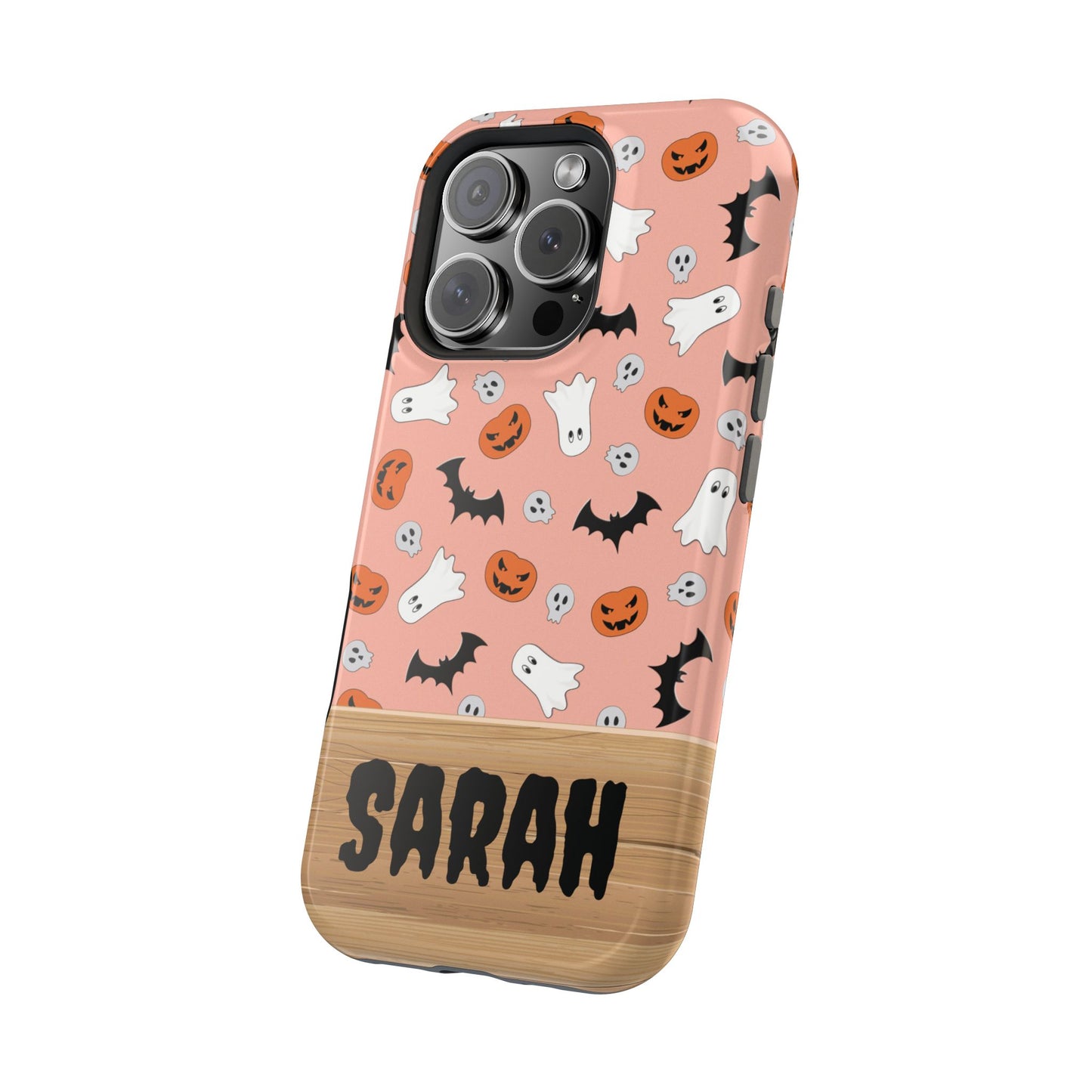 Custom, Personalized Halloween Magnetic Tough Cases for iPhone -ghost bat pumpkin