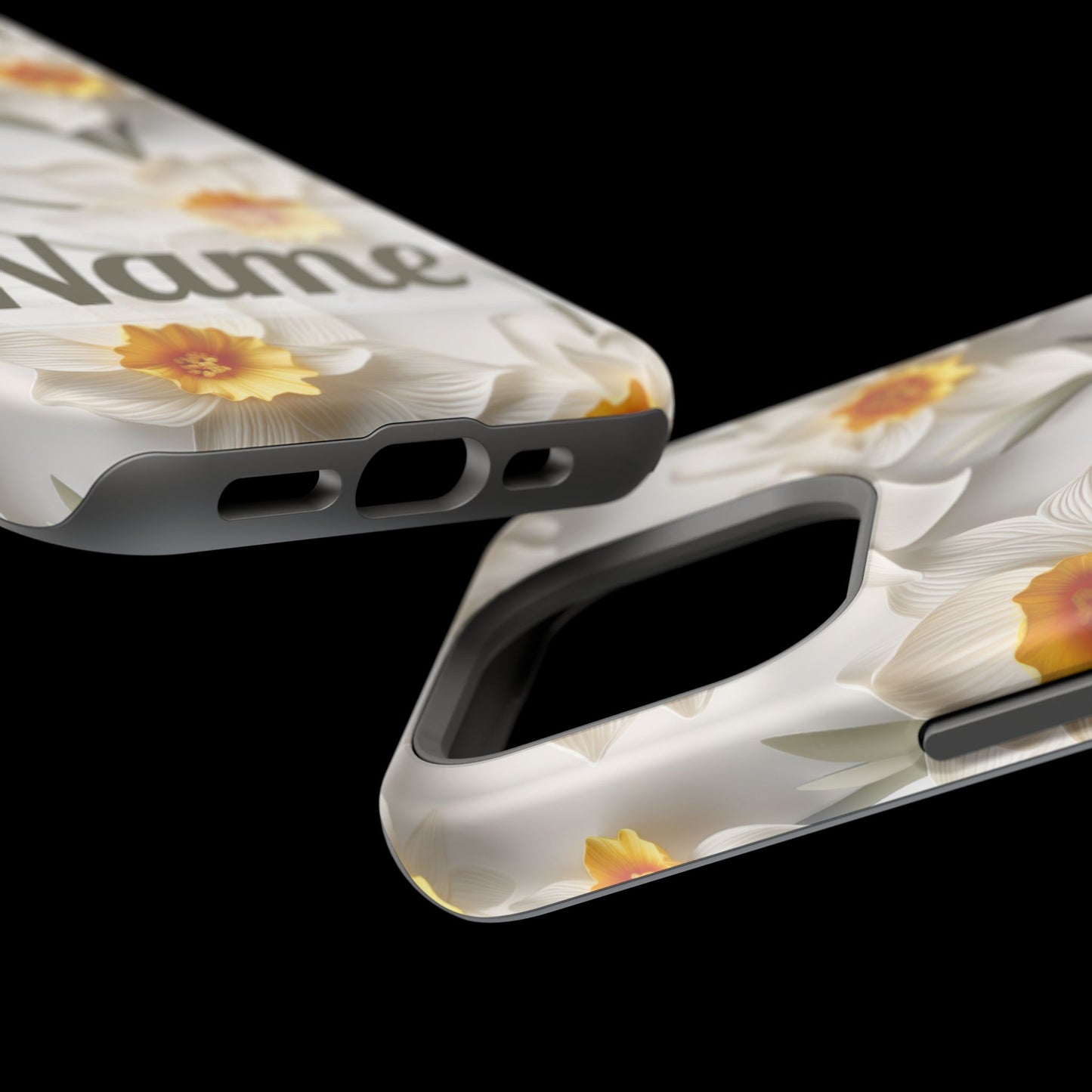 March Birth Flower Phone Case • 3D Daffodil iPhone Cover • Spring Floral MagSafe Gift