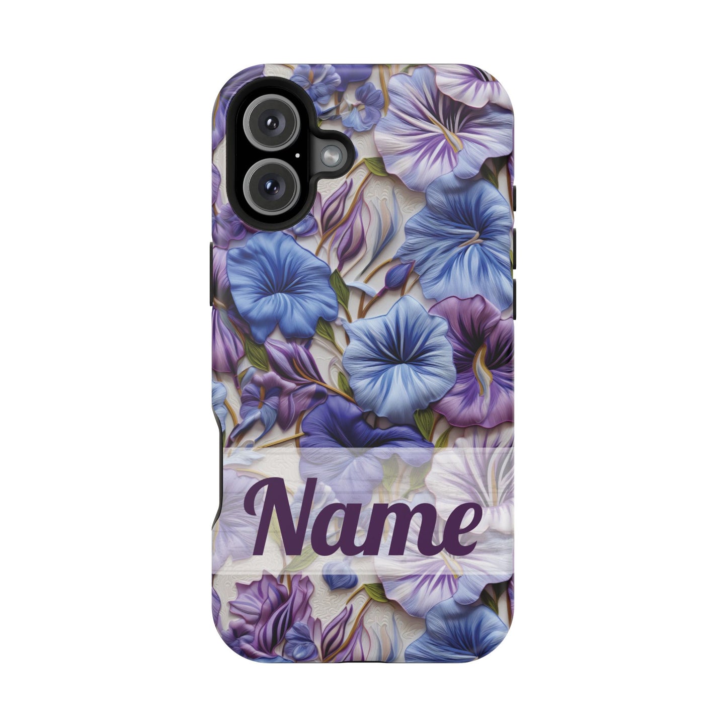 September Birth Flower Phone Case • Morning Glory iPhone Cover • Purple MagSafe Gift