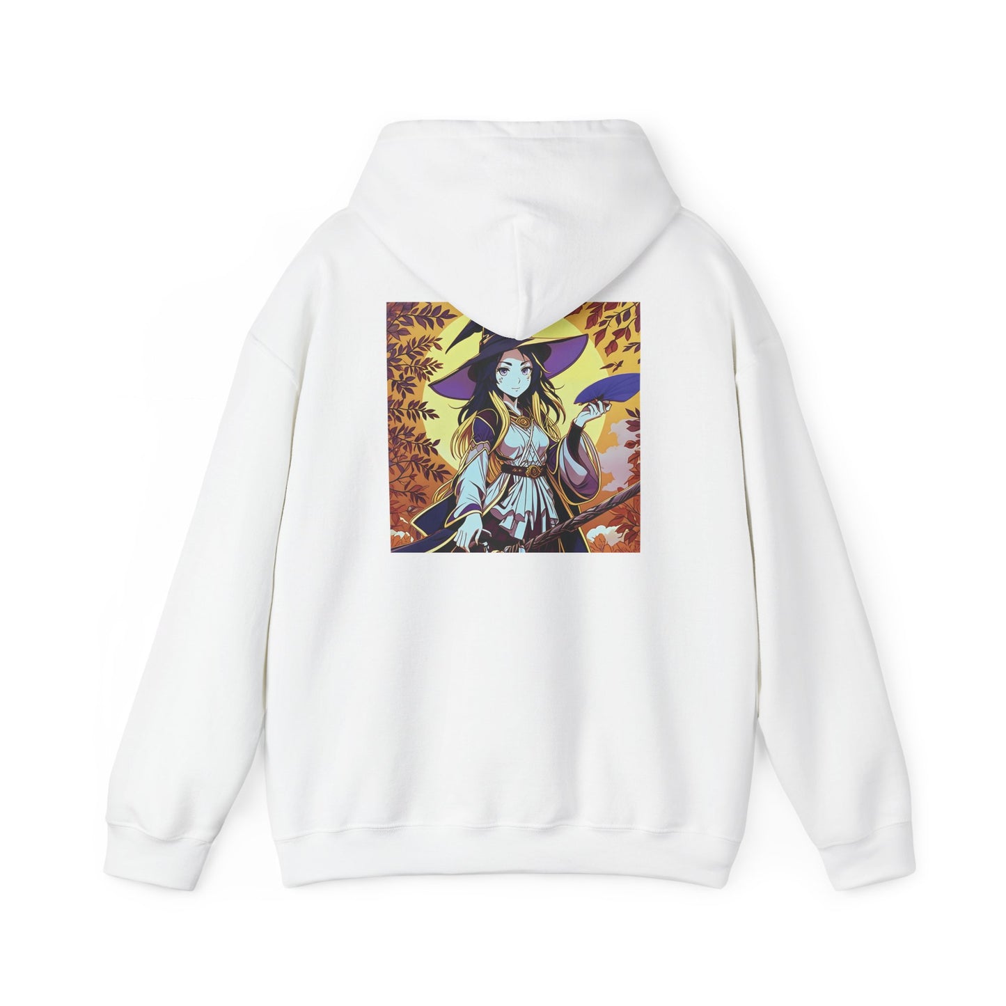 Anime Hoodie Witch Halloween Unisex Heavy Blend™ Hooded Sweatshirt Gildan 18500