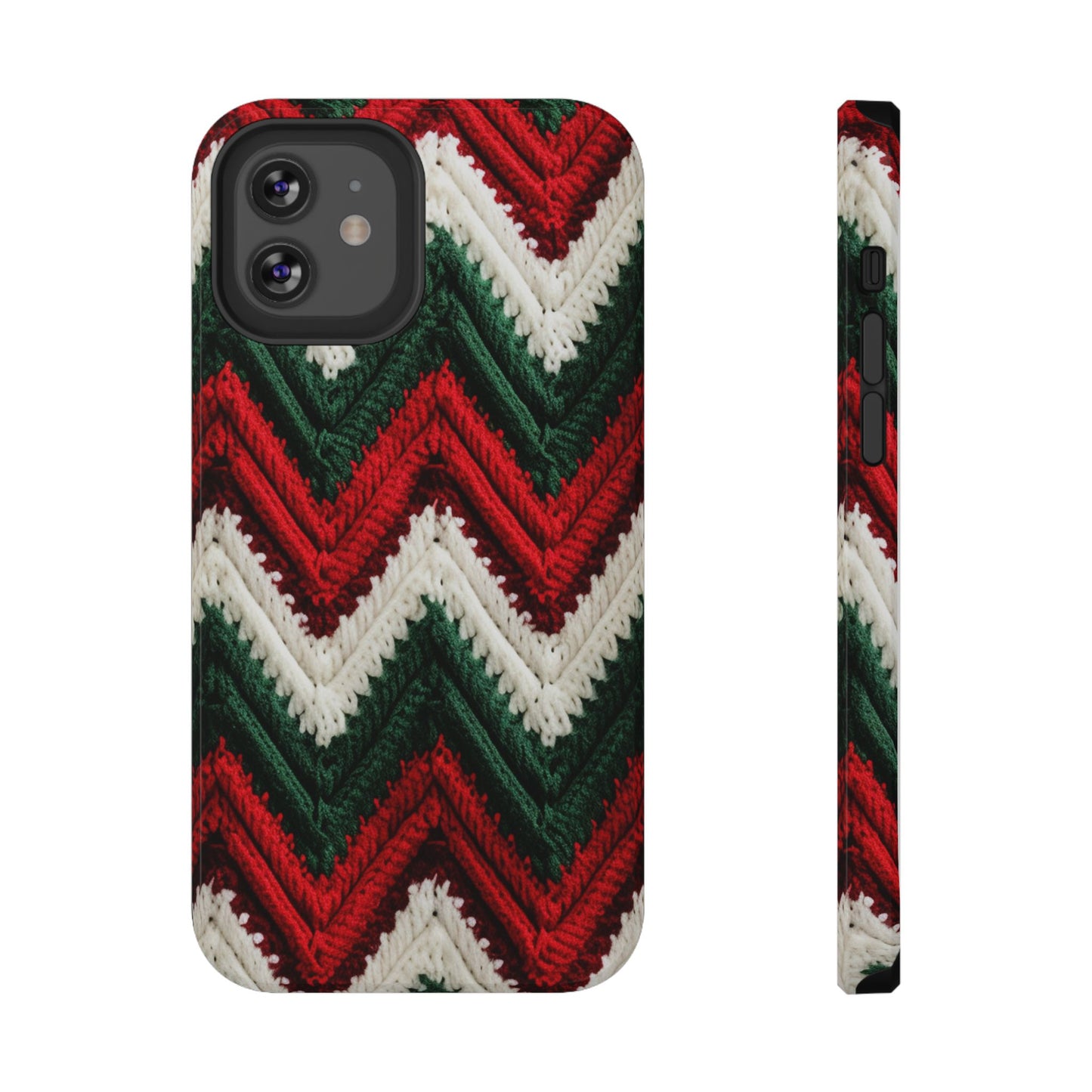 Vintage Christmas Crocheted Afghan Phone Case - Christmas Phone Case Impact-Resistant Case