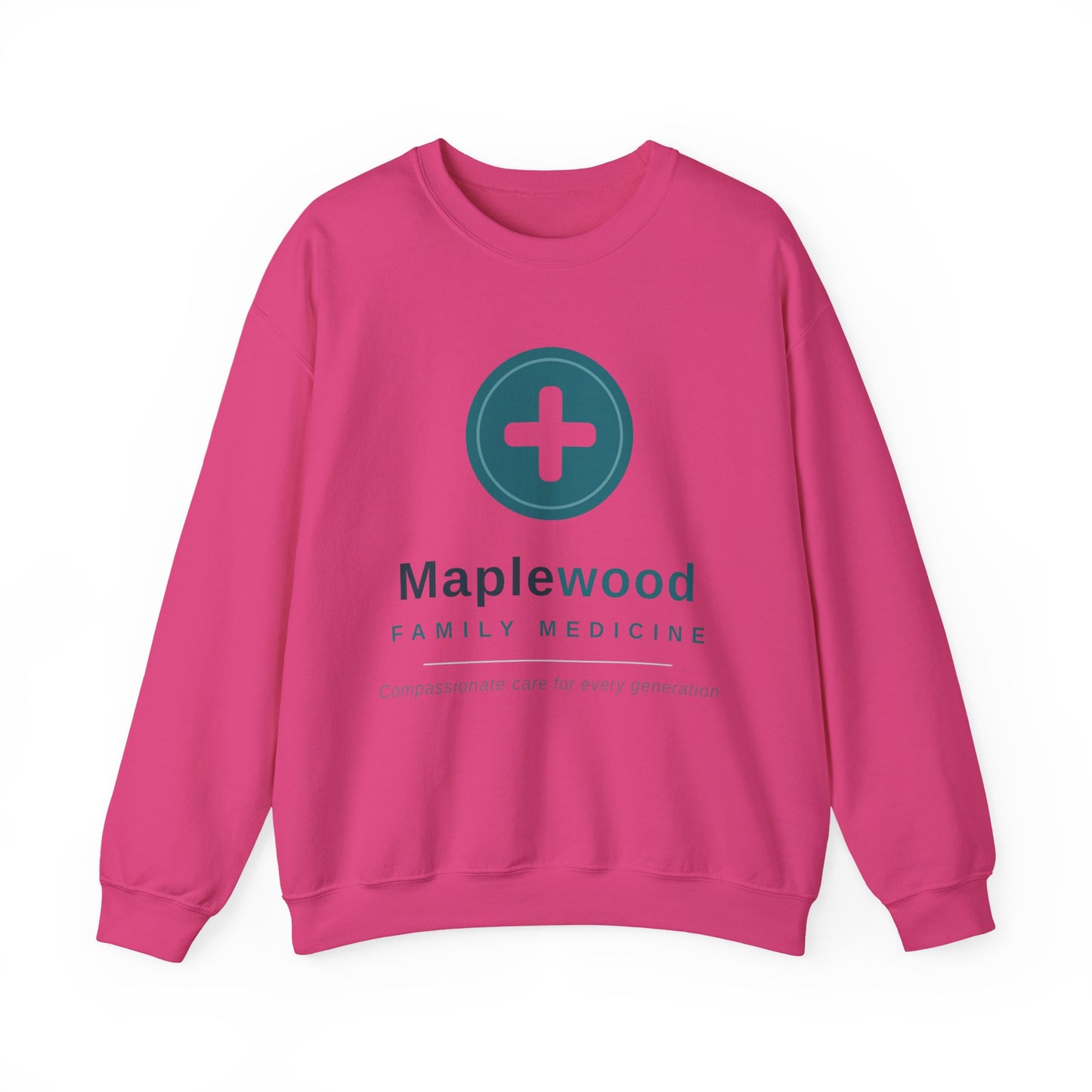 Custom Medical Office Logo Sweatshirt Clinic Team Gift Personalized Practice Crewneck Gildan 18000