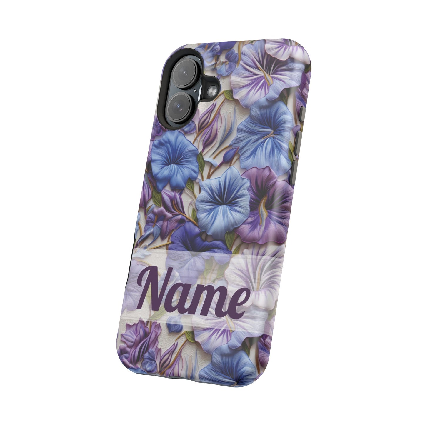 September Birth Flower Phone Case • Morning Glory iPhone Cover • Purple MagSafe Gift
