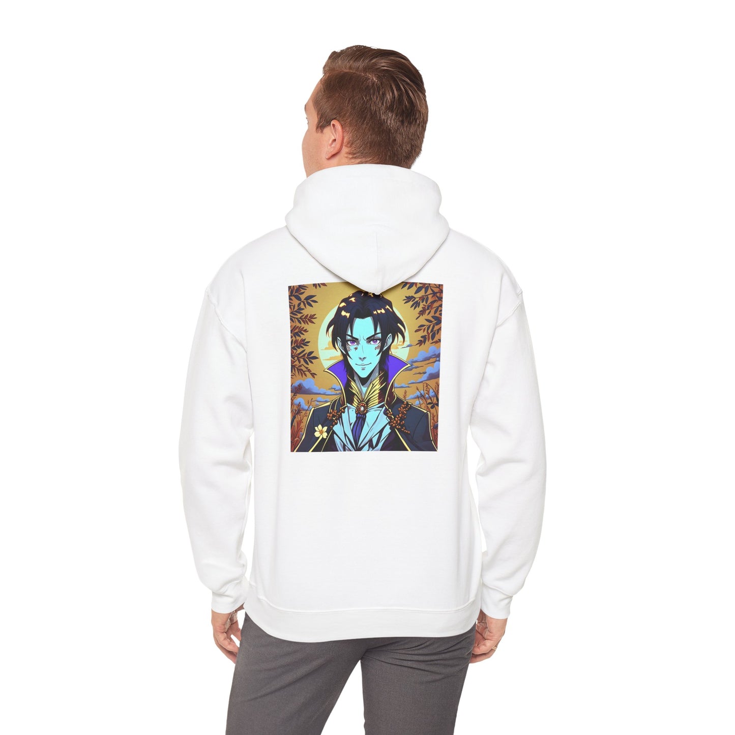 Anime Hoodie Vampire Halloween Unisex Heavy Blend™ Hooded Sweatshirt Gildan 18500