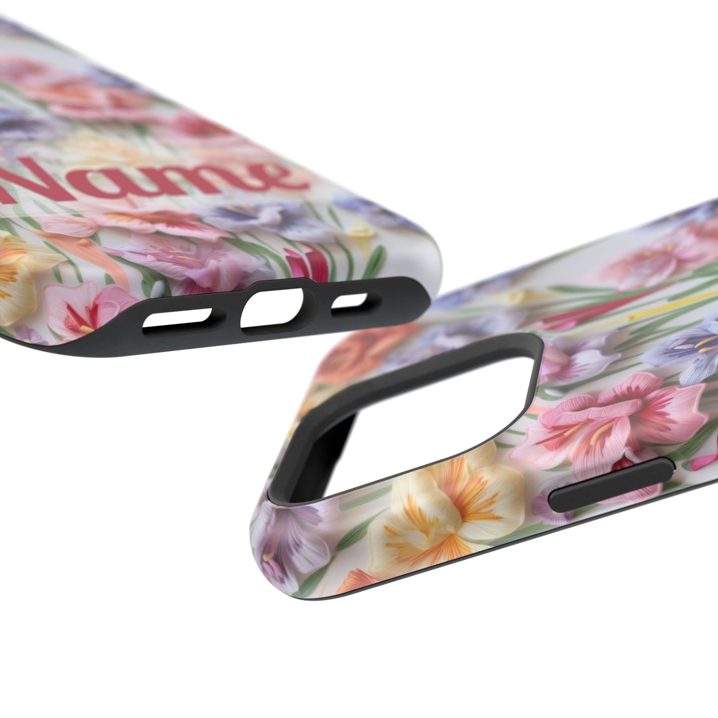 August Birth Flower Phone Case • 3D Gladiolus iPhone Cover • Pastel Floral MagSafe Gift