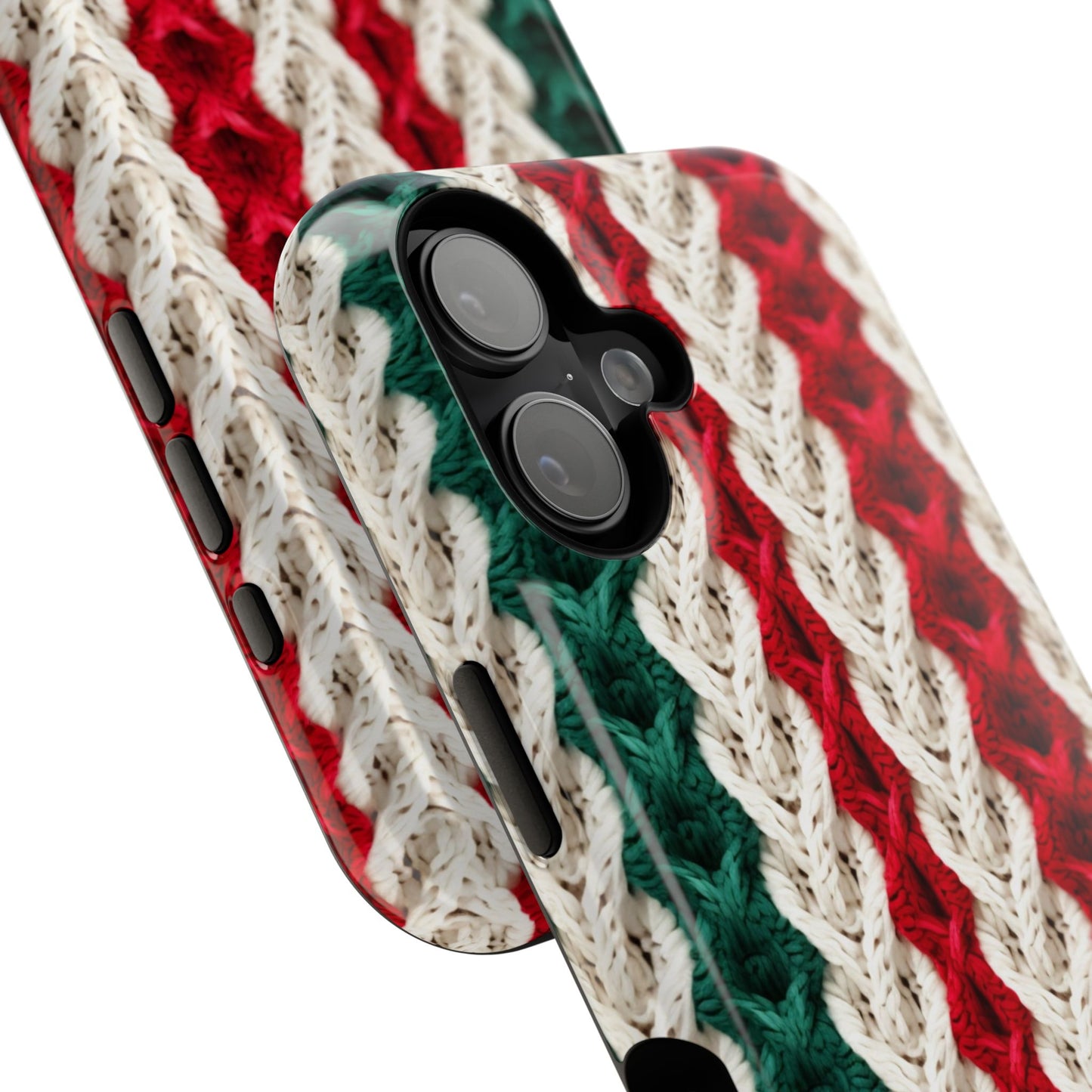 Vintage Christmas Crocheted Afghan Phone Case - Christmas Phone Case Impact-Resistant Case