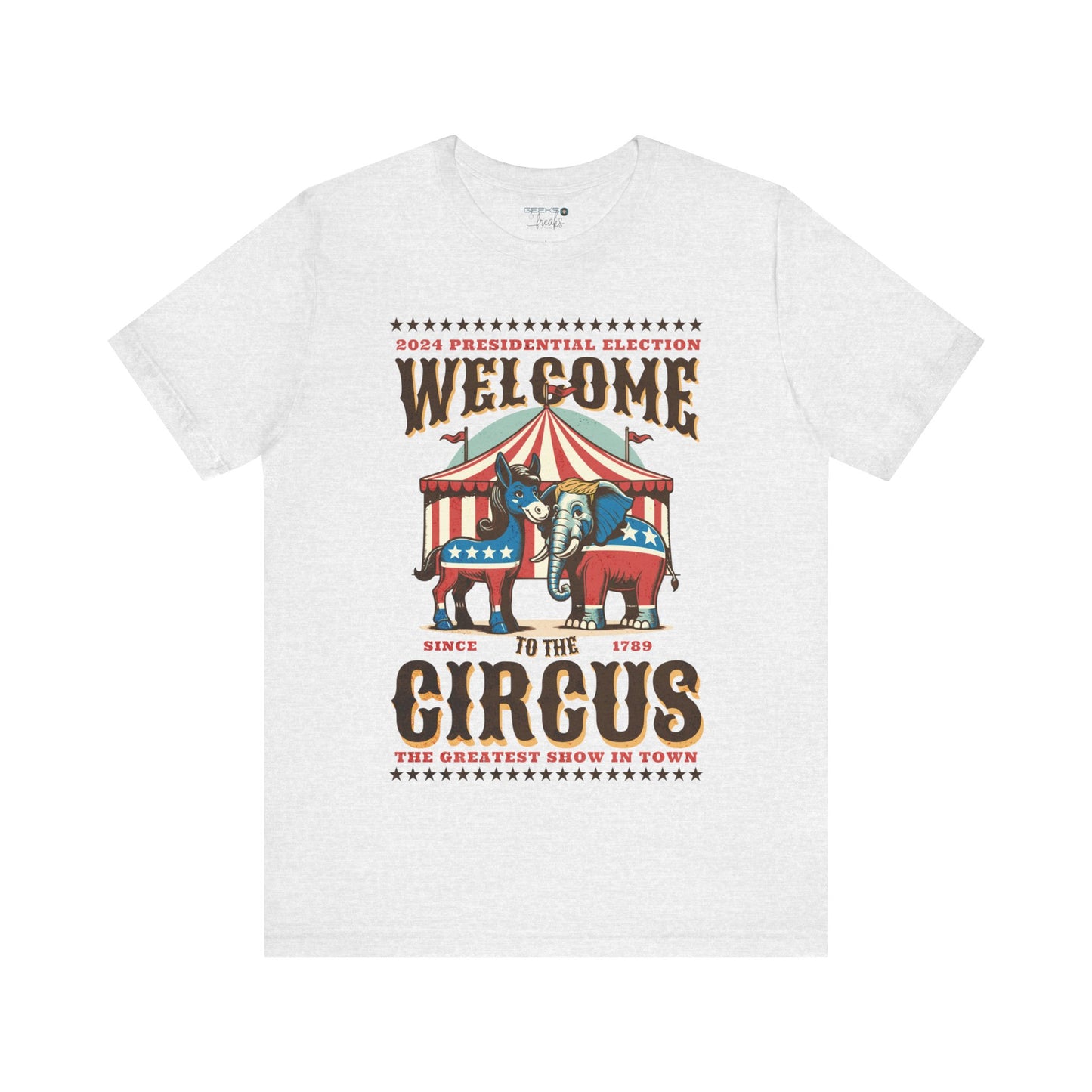 Political Election Circus 2024 - Bella Canvas 3001 Crewneck t-shirt