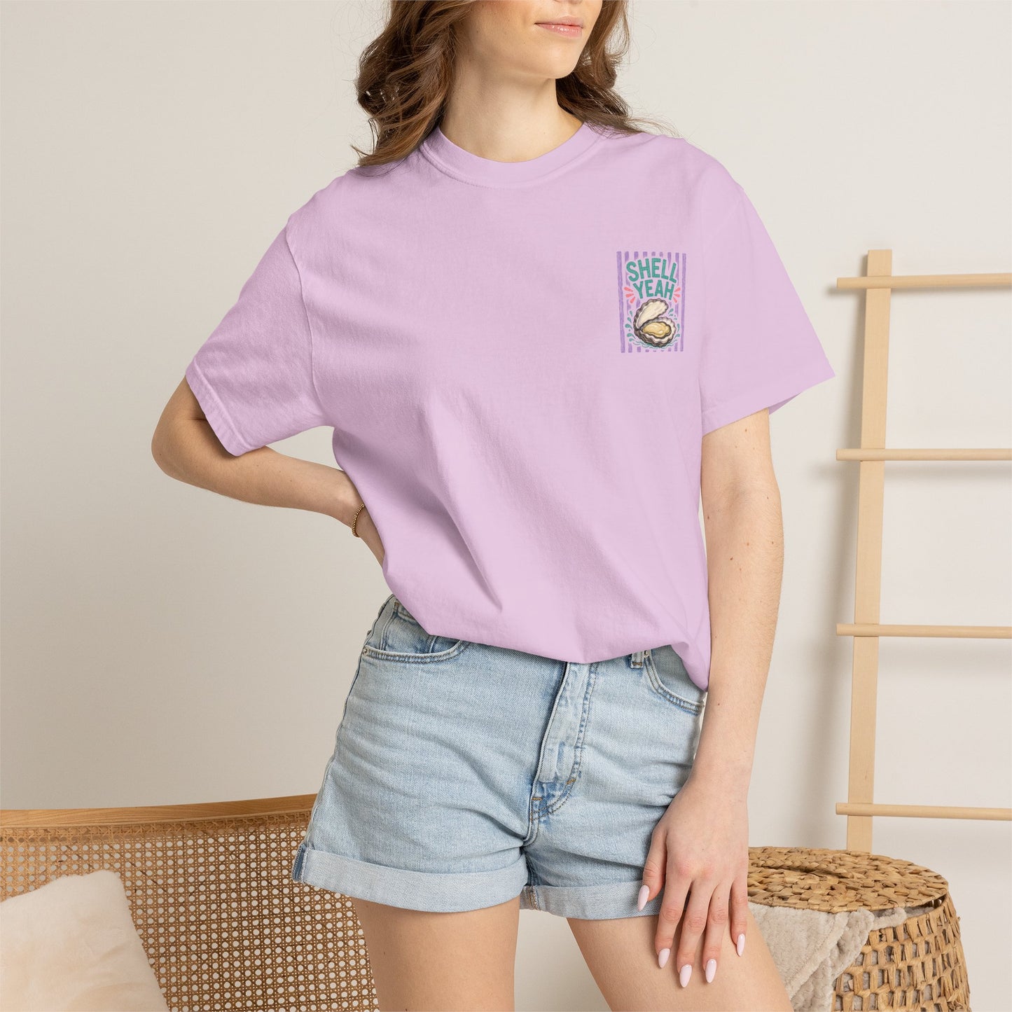 Shell Yeah Oyster Shirt | Comfort Colors 1717 | Funny Cajun Seafood Tee | Cajun Deb Collection
