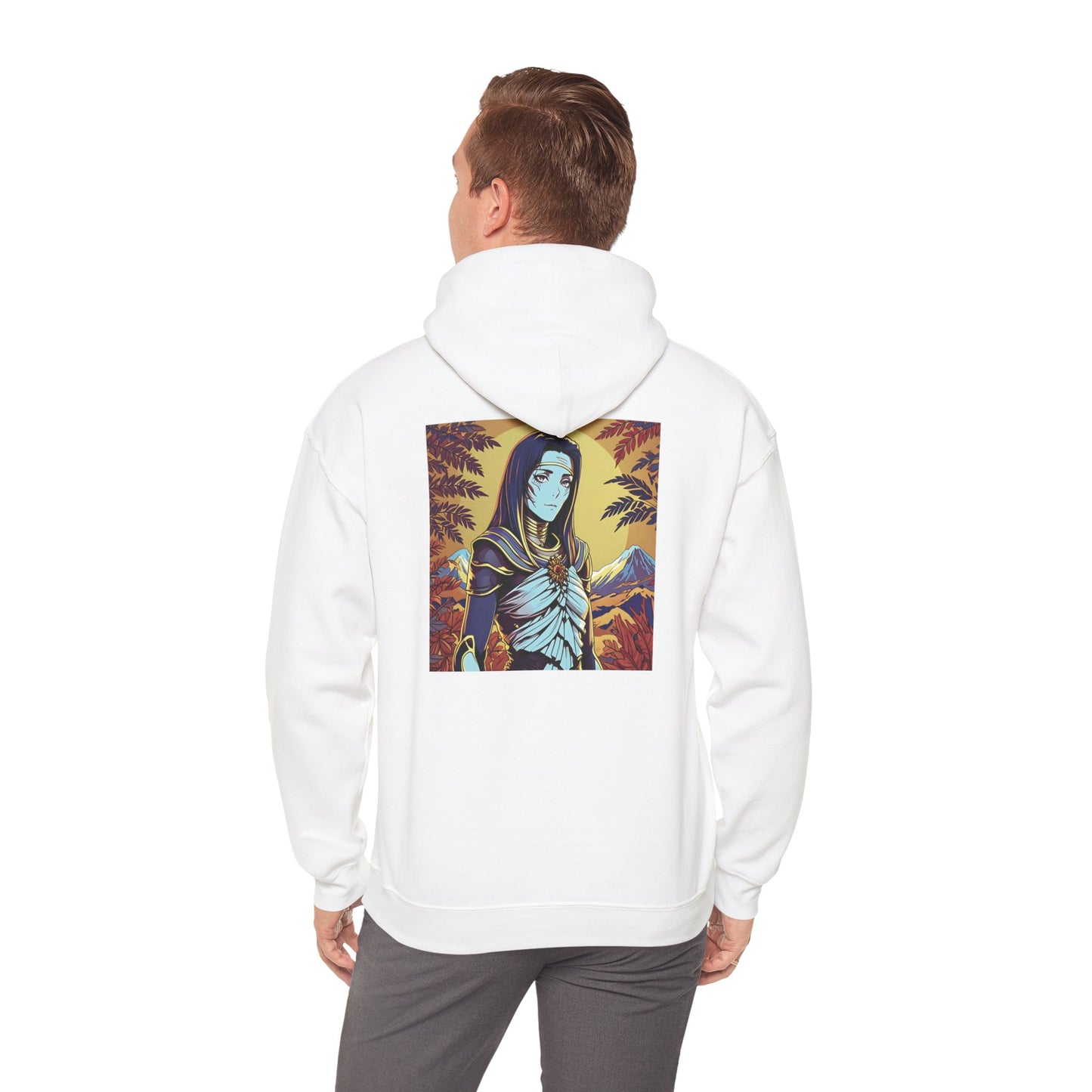 Anime Hoodie Mummy Halloween Unisex Heavy Blend™ Hooded Sweatshirt Gildan 18500