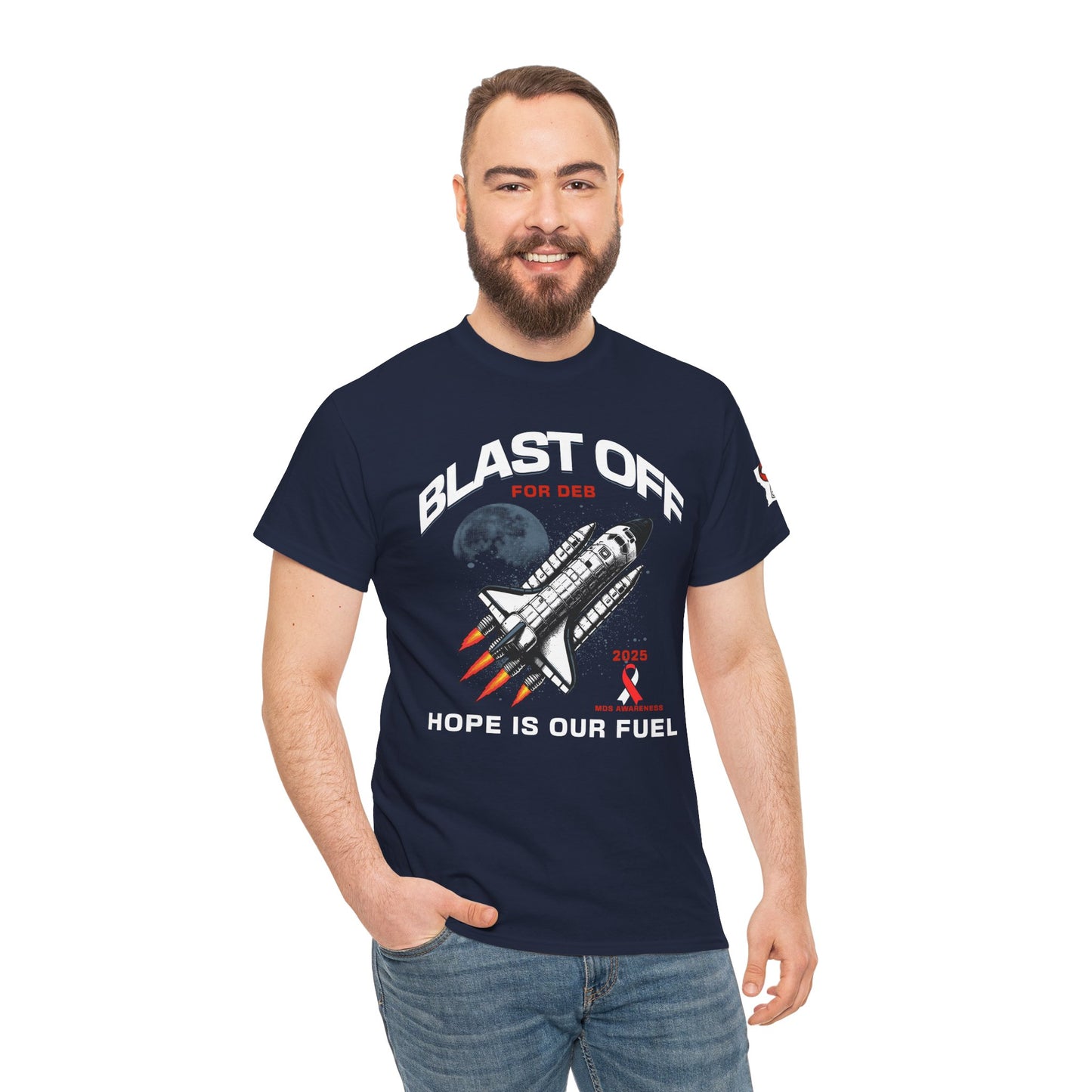 CAJUN DEB Blast Off Rocket GILDAN 5000 Unisex Heavy Cotton Tee, Trendy Graphic Tee