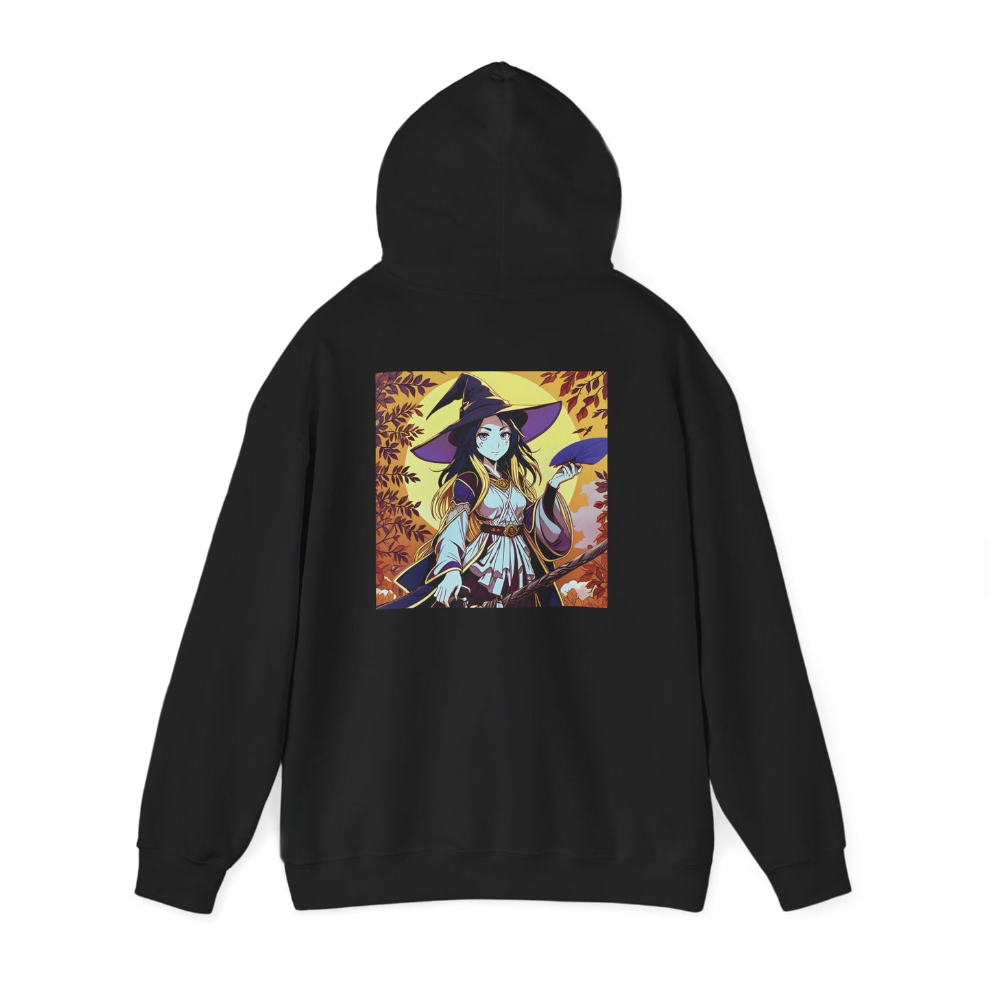 Anime Hoodie Witch Halloween Unisex Heavy Blend™ Hooded Sweatshirt Gildan 18500