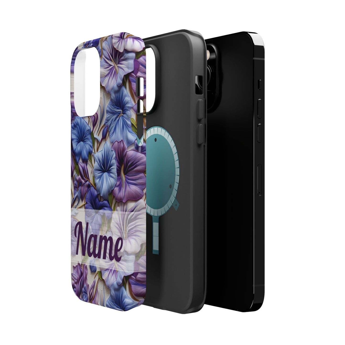 September Birth Flower Phone Case • Morning Glory iPhone Cover • Purple MagSafe Gift