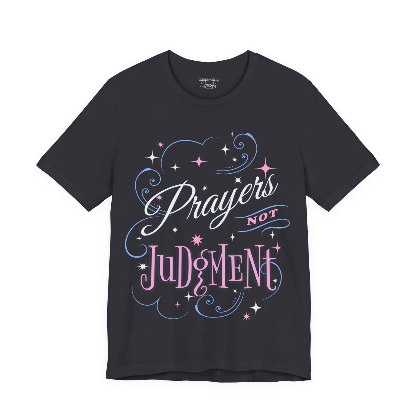 Prayers Not Judgment shirt - Bella Canvas 3001 Unisex Jersey Short Sleeve Tee Christian gift