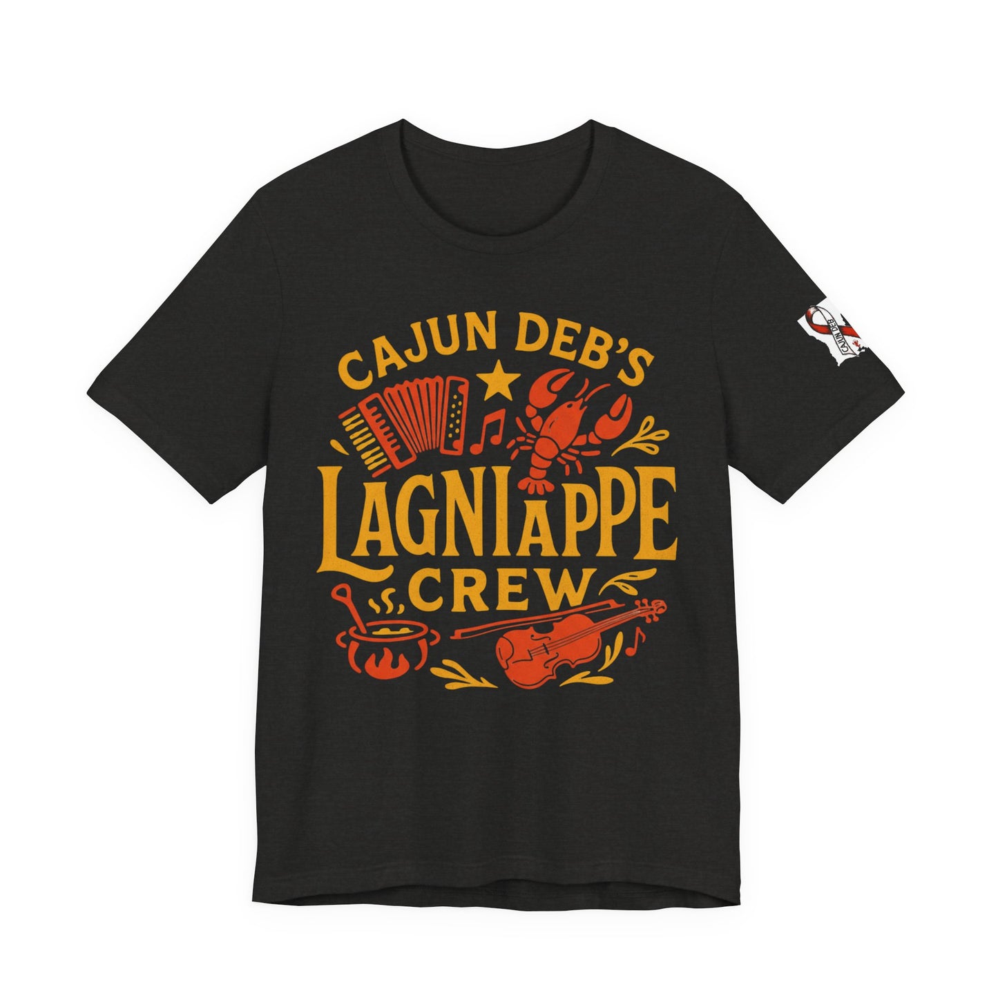 CAJUN DEB Lagniappe Crew shirt Unisex Jersey Short Sleeve Tee Bella Canvas 3001 T-Shirt MDS Awareness