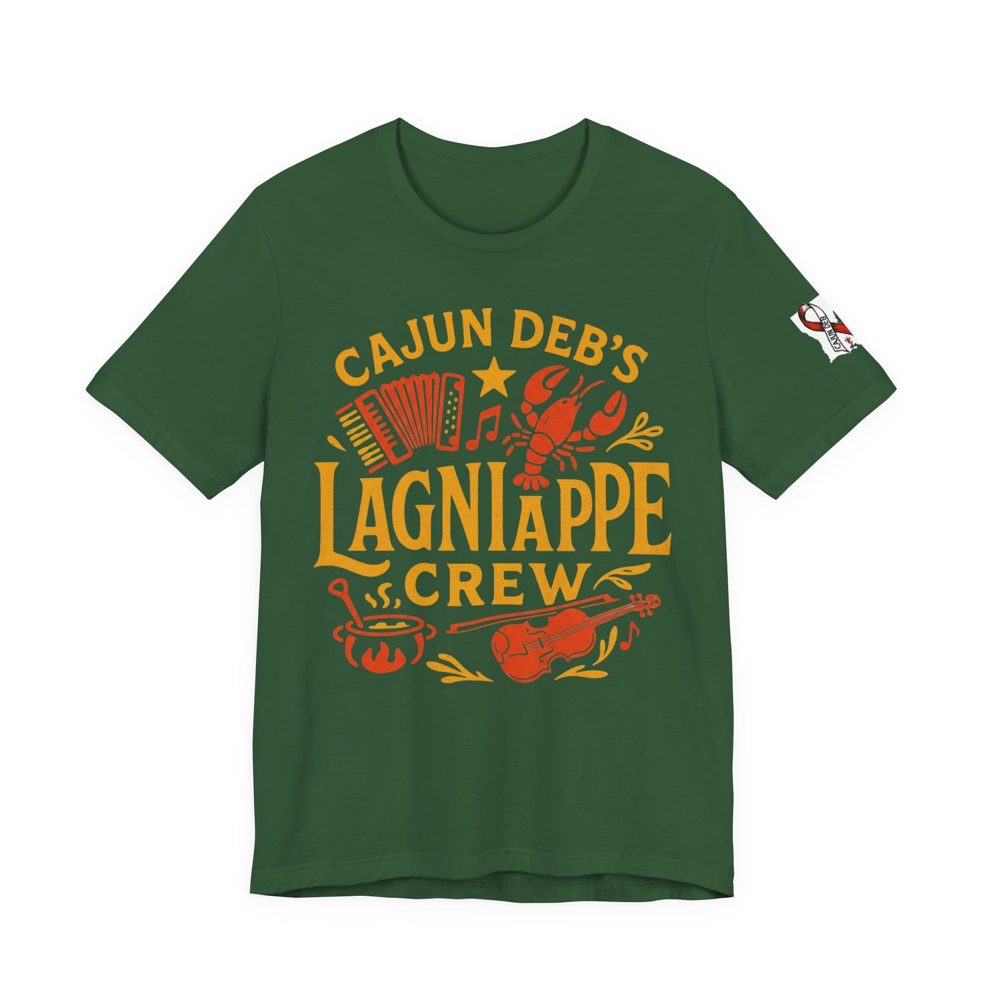 CAJUN DEB Lagniappe Crew shirt Unisex Jersey Short Sleeve Tee Bella Canvas 3001 T-Shirt MDS Awareness