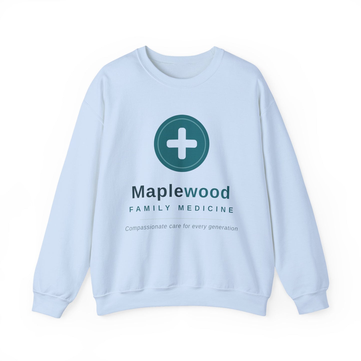 Custom Medical Office Logo Sweatshirt Clinic Team Gift Personalized Practice Crewneck Gildan 18000