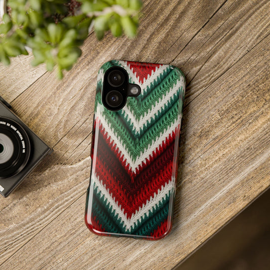 Funda navideña vintage afgana para teléfono - Funda navideña personalizada y resistente a impactos