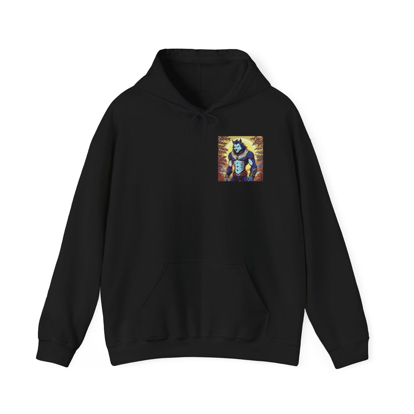 Anime Hoodie Werewolf Halloween Unisex Heavy Blend™ Hooded Sweatshirt Gildan 18500